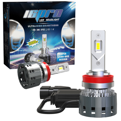 High Power 80W Car Light Bulbs 16000 Lumen Strong Mini Small Body H13 Led H11 H7 H4 Car Led Headlight