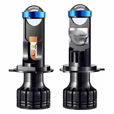 Đèn Pha Led Cao Cấp H4 Bóng Đèn Máy Chiếu Mini H7 Mini Bi Led Laser Ống Kính H7 H4