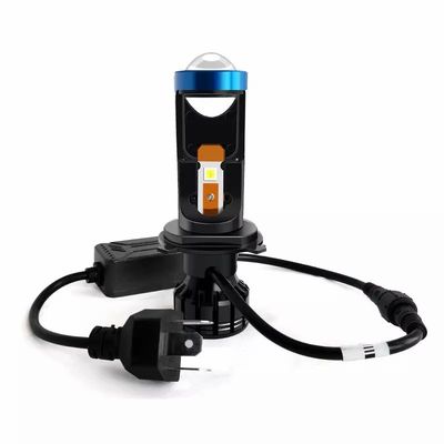 Máy Chiếu Siêu Trắng 10000Lm Mini Ô Tô Đèn Led H4 Ống Kính Máy Chiếu Hi/Lo Beam H7 Đèn Pha Led